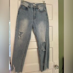 BDG High Rise Blue Distressed Jeans